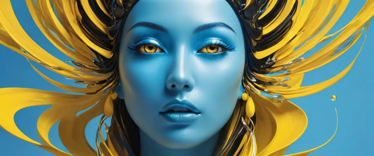 Desktop/PC background featuring a stunning void with radiant colors and ray traced reflections
