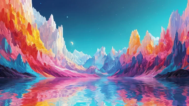A stunning desktop wallpaper of a vast pure void on a PC or Desktop, with ethereal lighting and brilliant colors.