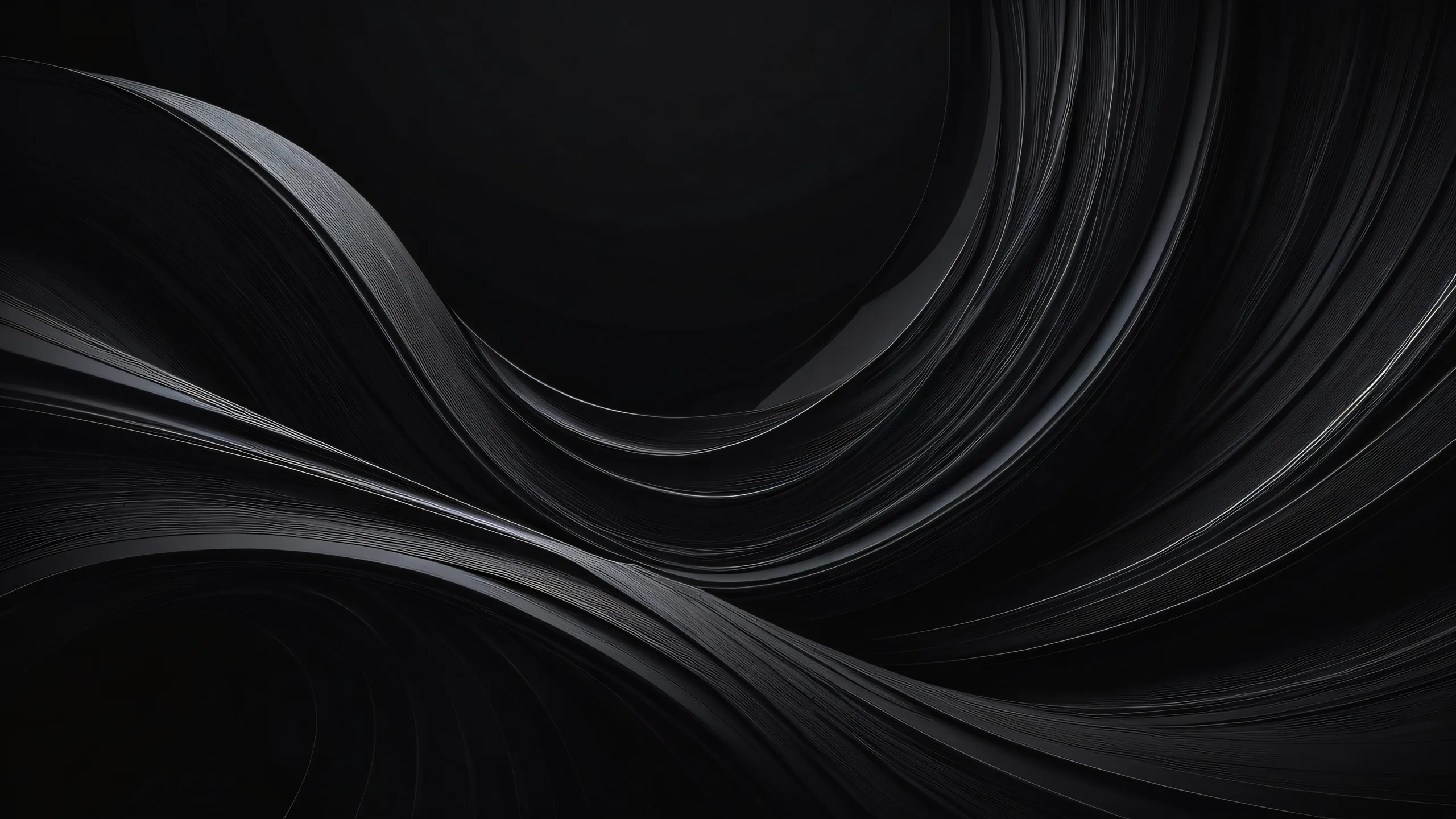 A breathtaking desktop image of a vast pure void on a dark mode background for your PC or Desktop