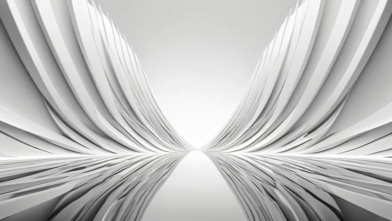 A stunning desktop wallpaper of a vast, pure void with radiant colors and reflections, perfect for desktop/pc users.