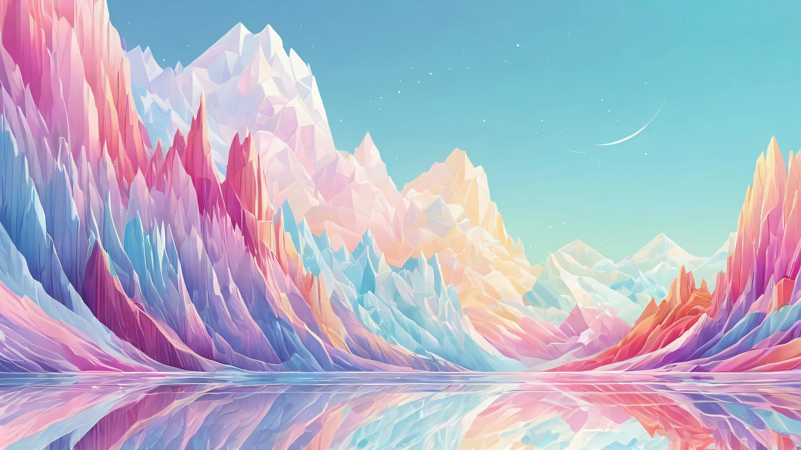 A serene and breathtaking desktop wallpaper of a centered pure void on a Desktop/PC with stunning ethereal lighting, perfect composition, and radiant colors.