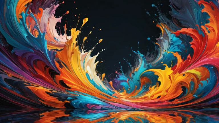 A breathtaking desktop wallpaper featuring an energetic void with stunning radiance and reflections for PC or Desktop use.