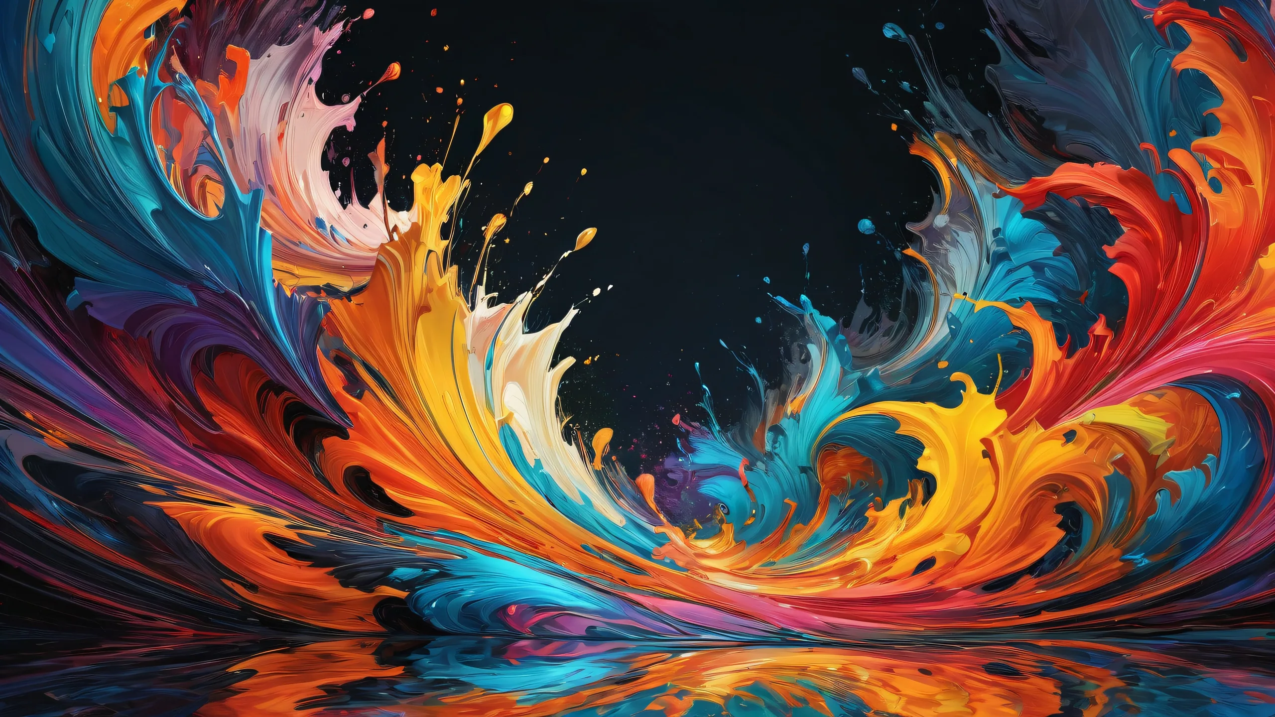A breathtaking desktop wallpaper featuring an energetic void with stunning radiance and reflections for PC or Desktop use.