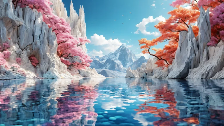 完璧にきれいな広大な純粋な虚空の息をのむほど美しいデスクトップの壁紙, PCまたはデスクトップの背景に最適です, 極端な被写界深度と映画のような照明.