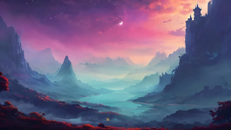 A dark fantasy desktop wallpaper featuring a vast pure void with eerie fog and deep emotional depth for your PC or Desktop.