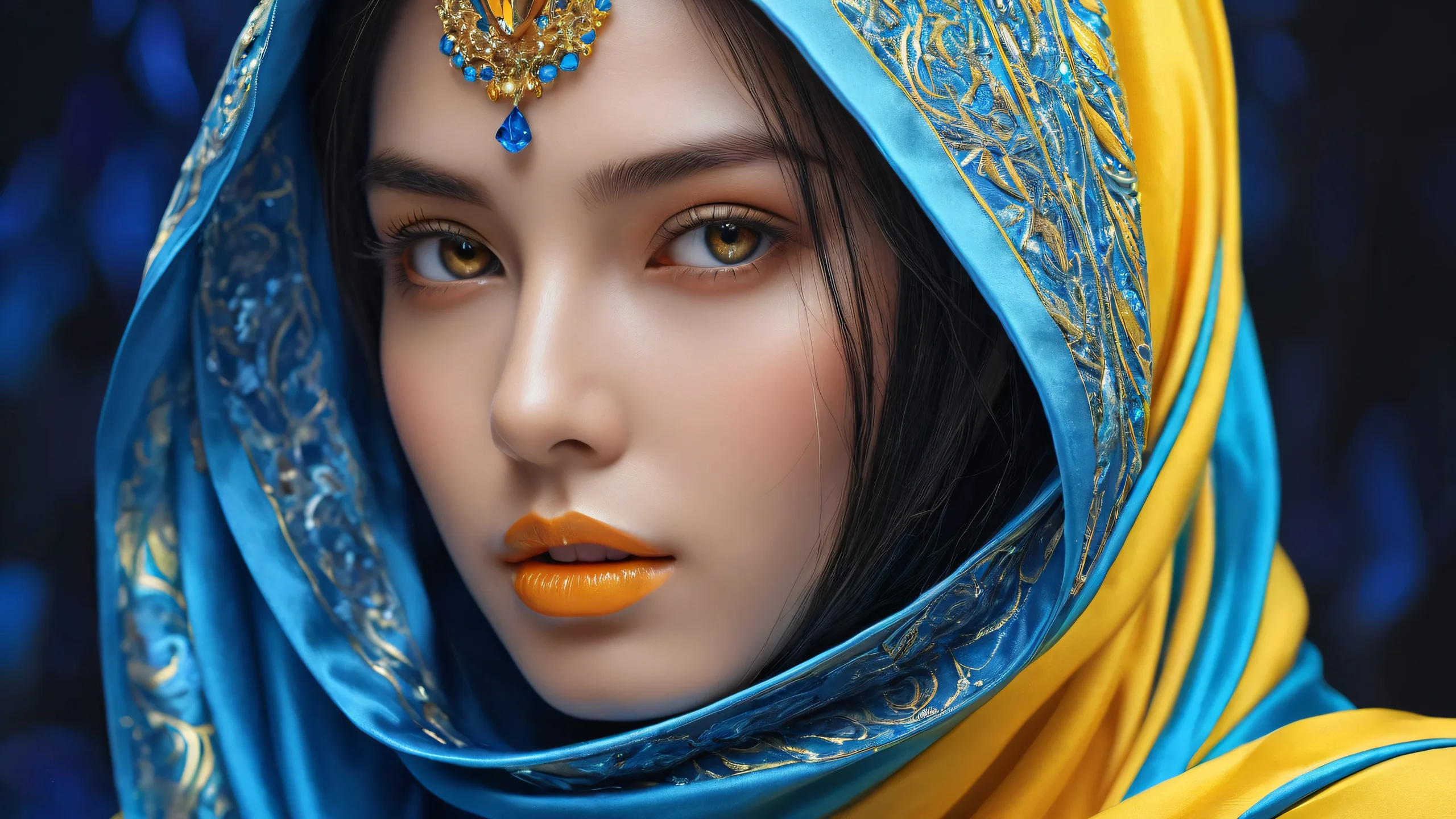 Desktop/PC background featuring a stunning void scene with radiant colors and intricate details.