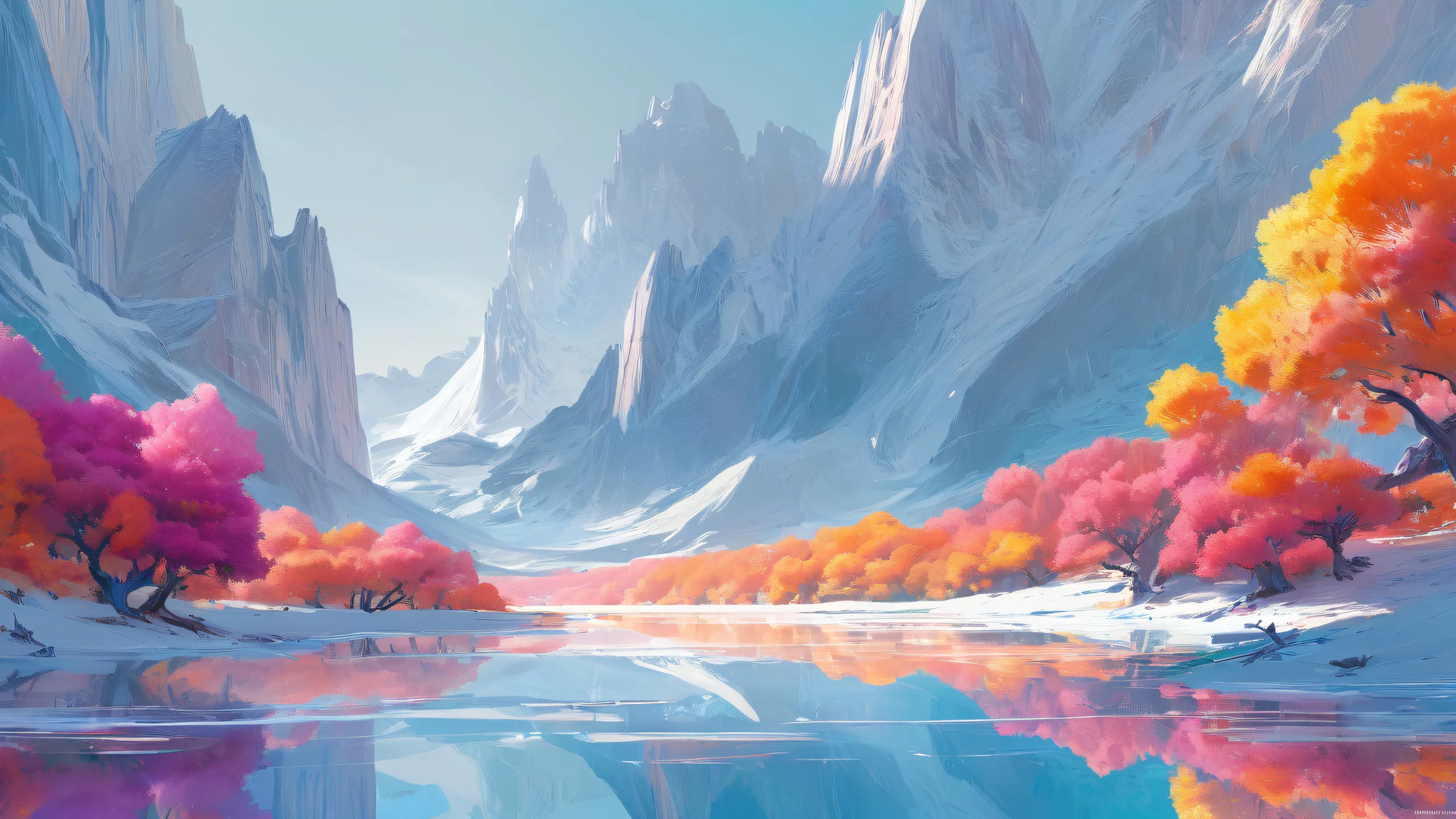 Breathtaking desktop scene of pure void and vibrant colors for PC/ Desktop use.