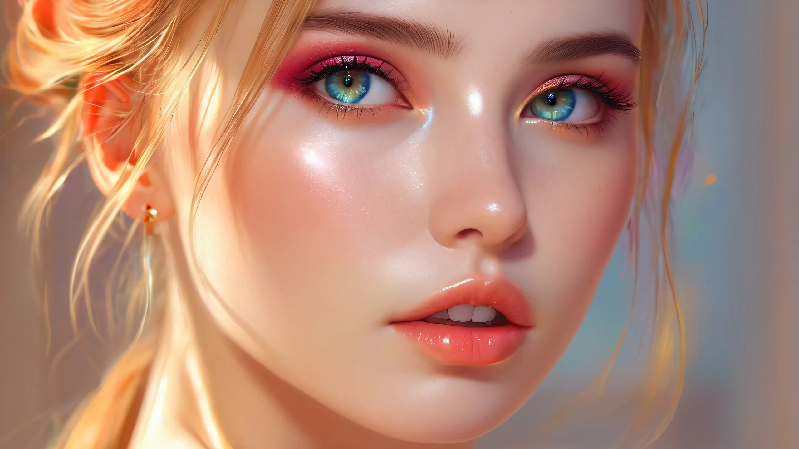 Ethereal Void Odyssey Aesthetic PC Wallpaper Breathtaking desktop wallpaper of portraits in a vast, pure void with extreme depth of field and ethereal lighting for PC or Desktop