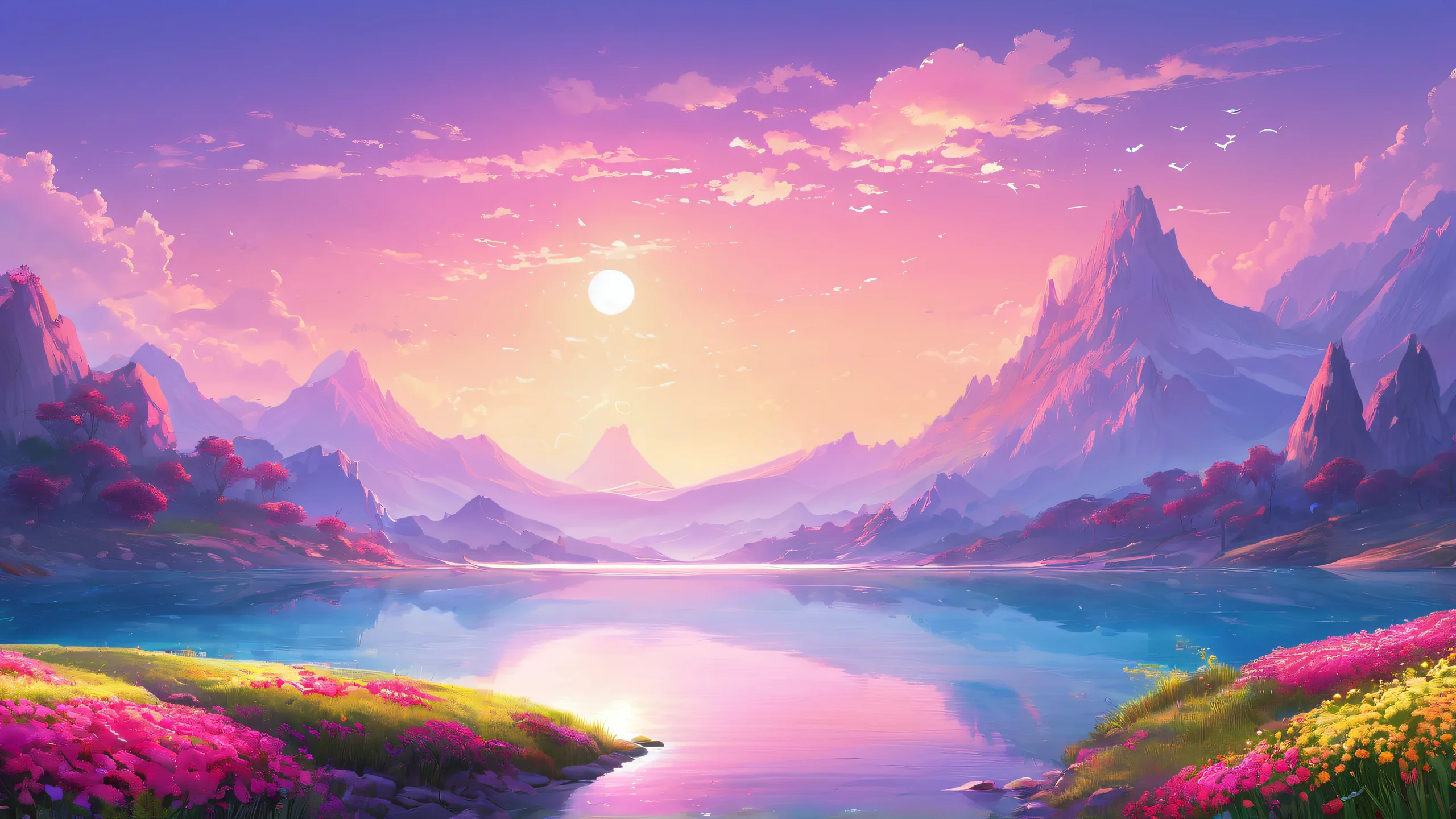 A breathtaking desktop wallpaper of a perfectly clean vast pure void, suitable for Desktop/PC