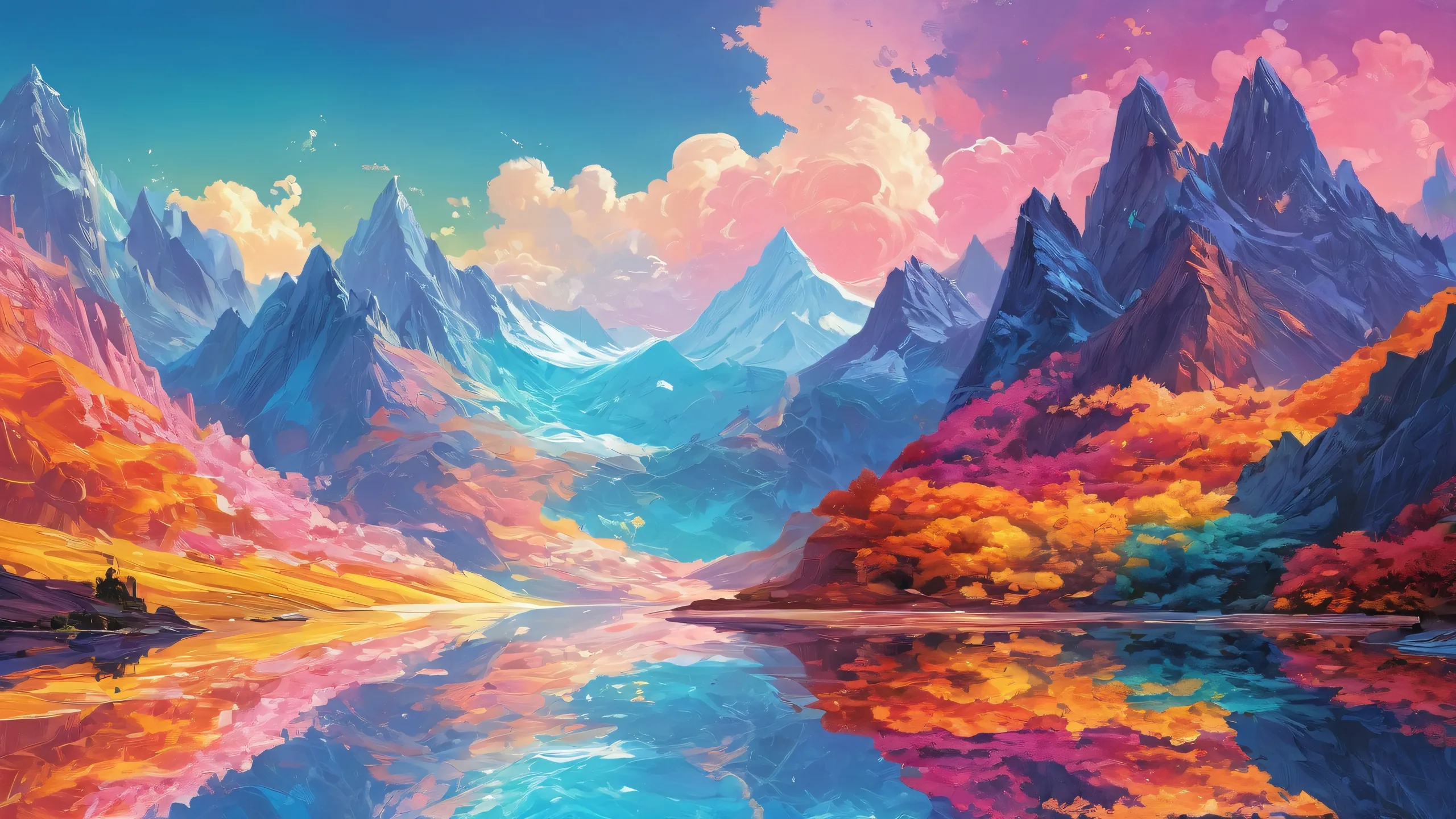 A serene desktop wallpaper of a vast pure void on a Desktop/PC