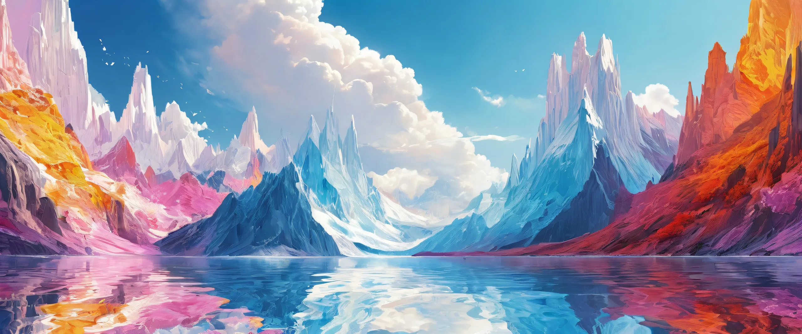 A breathtaking desktop wallpaper of a centered void with radiant lighting and brilliant colors on a Desktop/PC.