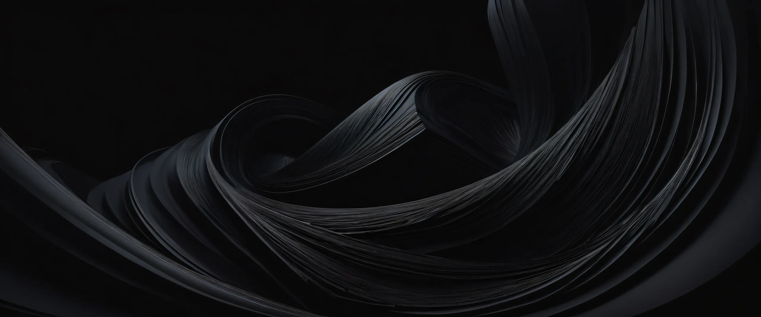 A stunning dark mode desktop image featuring a pure void with a face, perfect for PC and Desktop use.