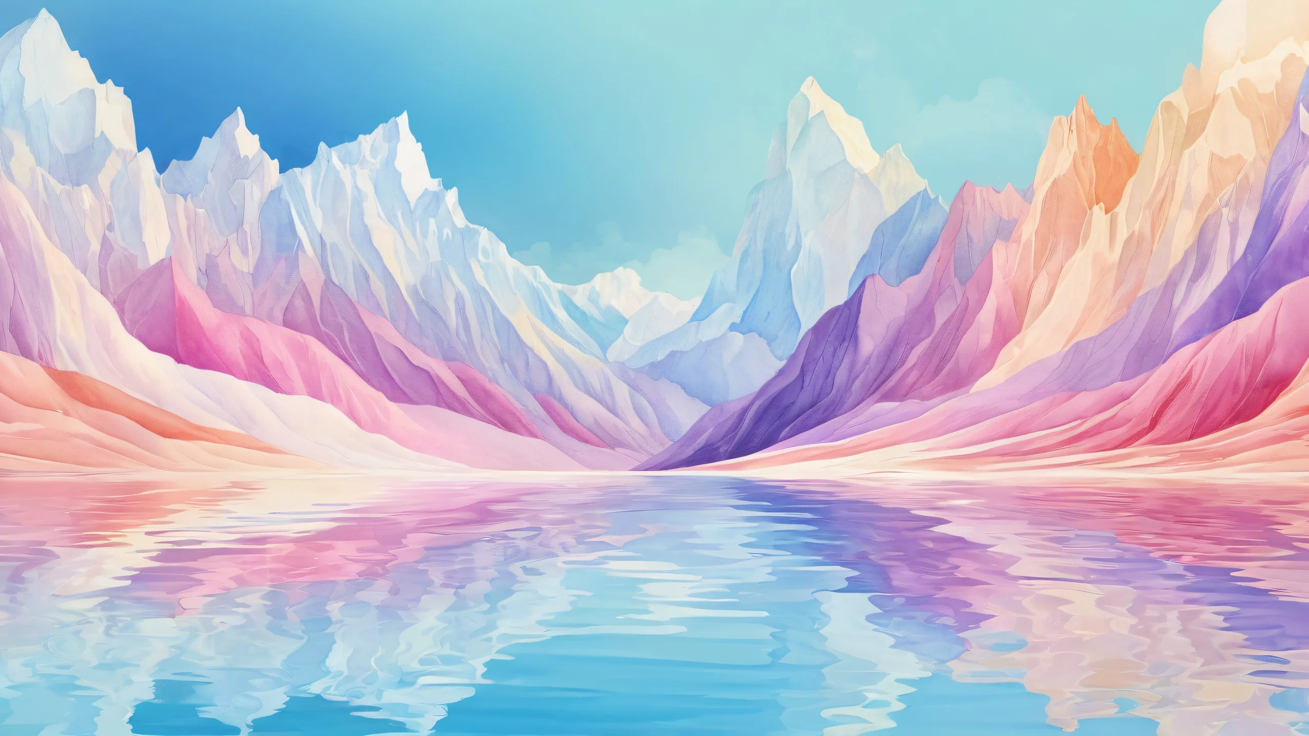 A stunning watercolor-inspired desktop wallpaper featuring a vast pure void, perfect for your PC or Desktop.