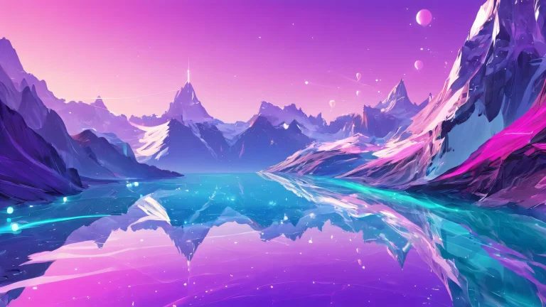 A stunning digital artwork for your Desktop/PC featuring a breathtaking void with ethereal lighting and radiant colors.