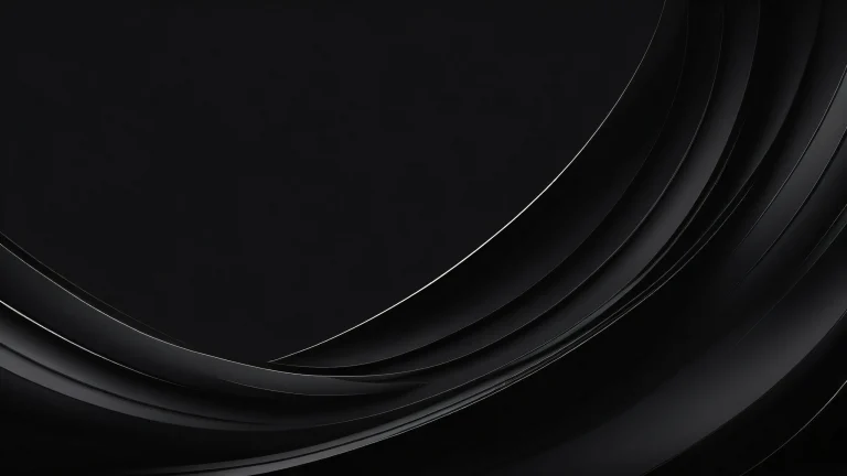 Breathtaking dark mode desktop wallpaper featuring a vast pure void with striking contrast and elegant luminescent accents, perfect for Desktop/PC