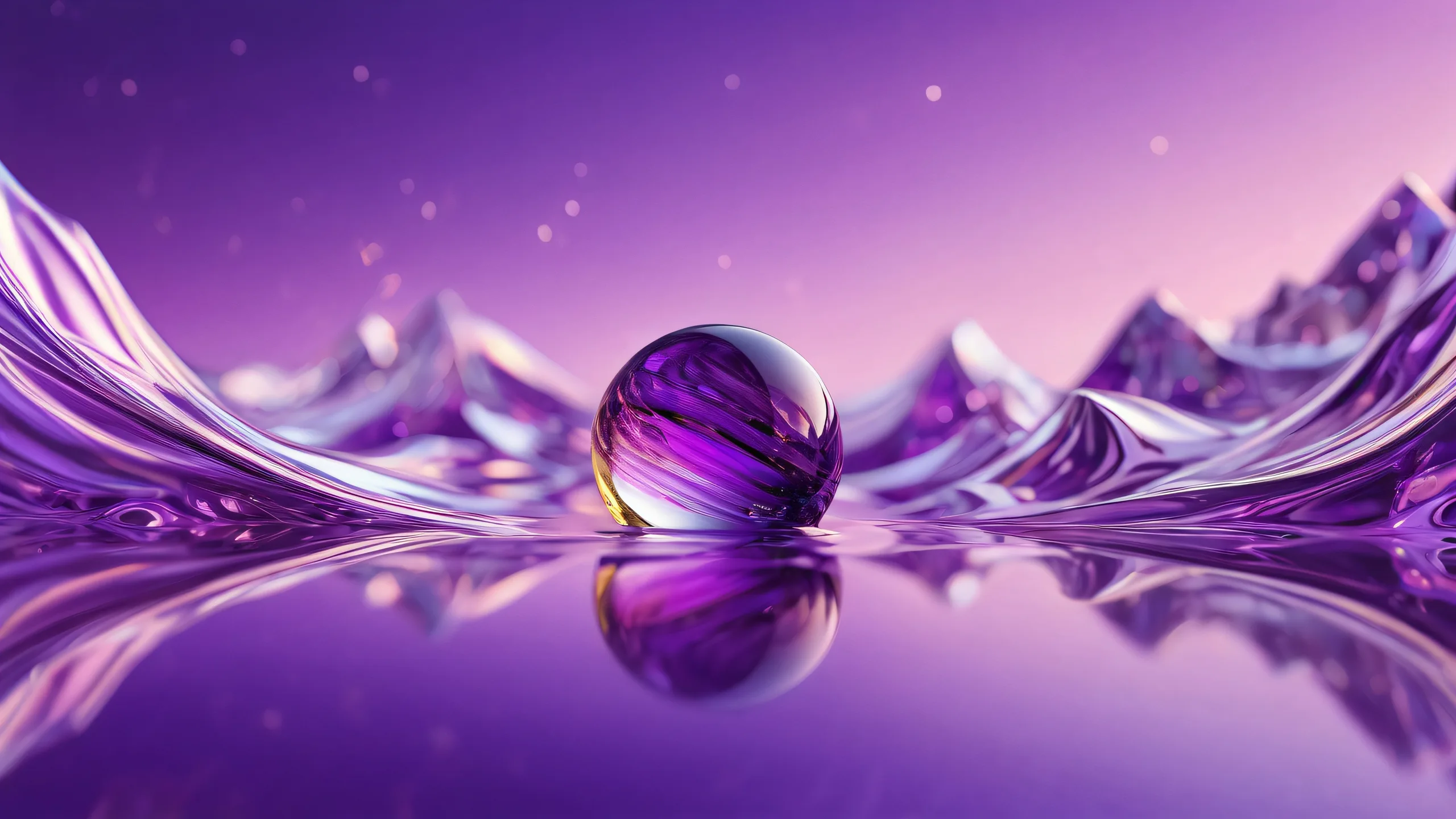 A mesmerizing desktop wallpaper featuring a vast, pure void with extreme depth of field, perfect for Desktop/PC use.