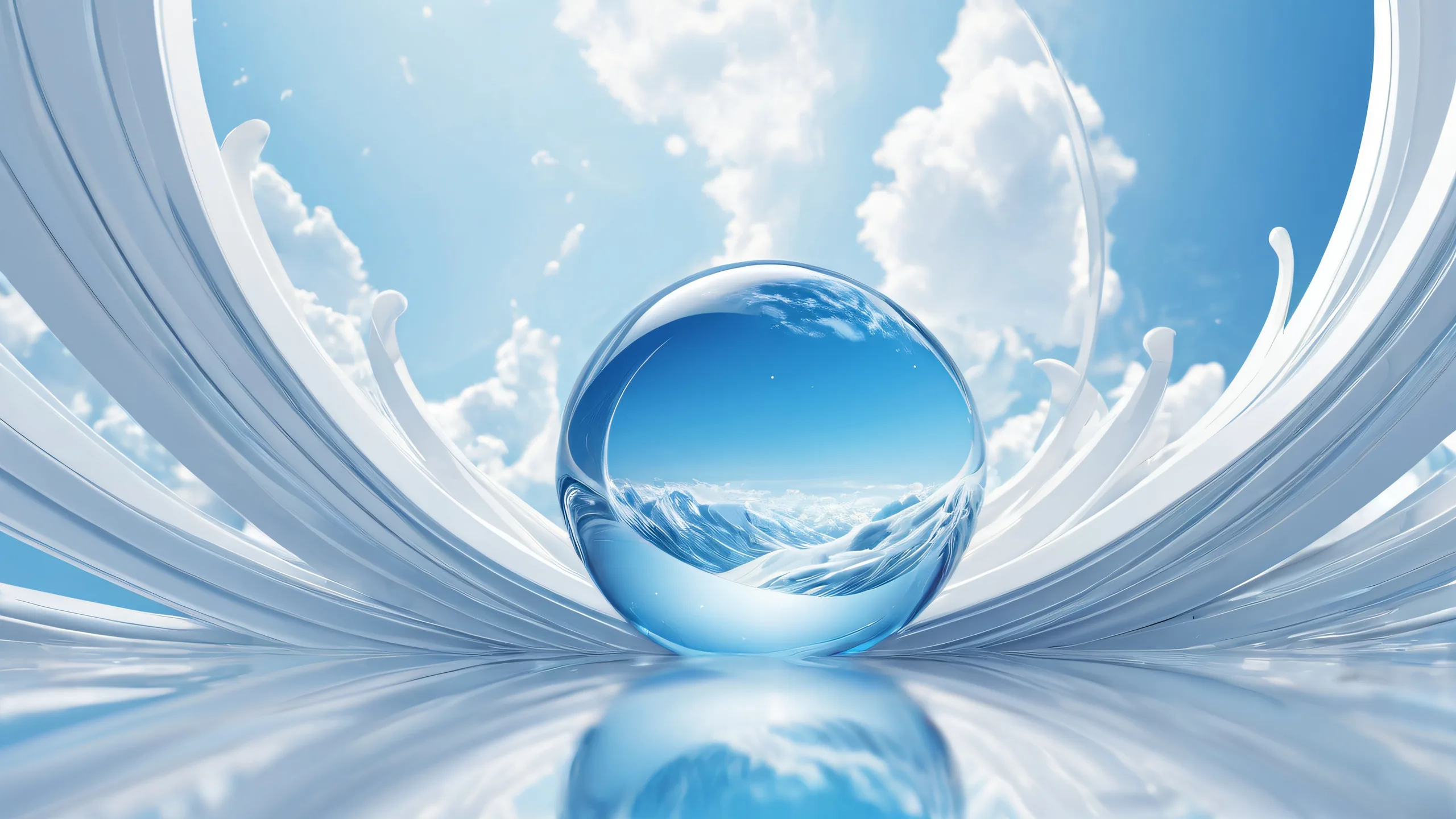 A breathtaking desktop image of a centered focus on a pure void with extreme depth of field and ambient occlusion, ideal for use as a desktop background on your Desktop/PC.