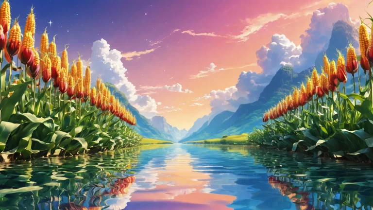 Breathtaking desktop wallpaper featuring a vast pure void with radiant, brilliant colors and ray traced reflections on a Desktop/PC.