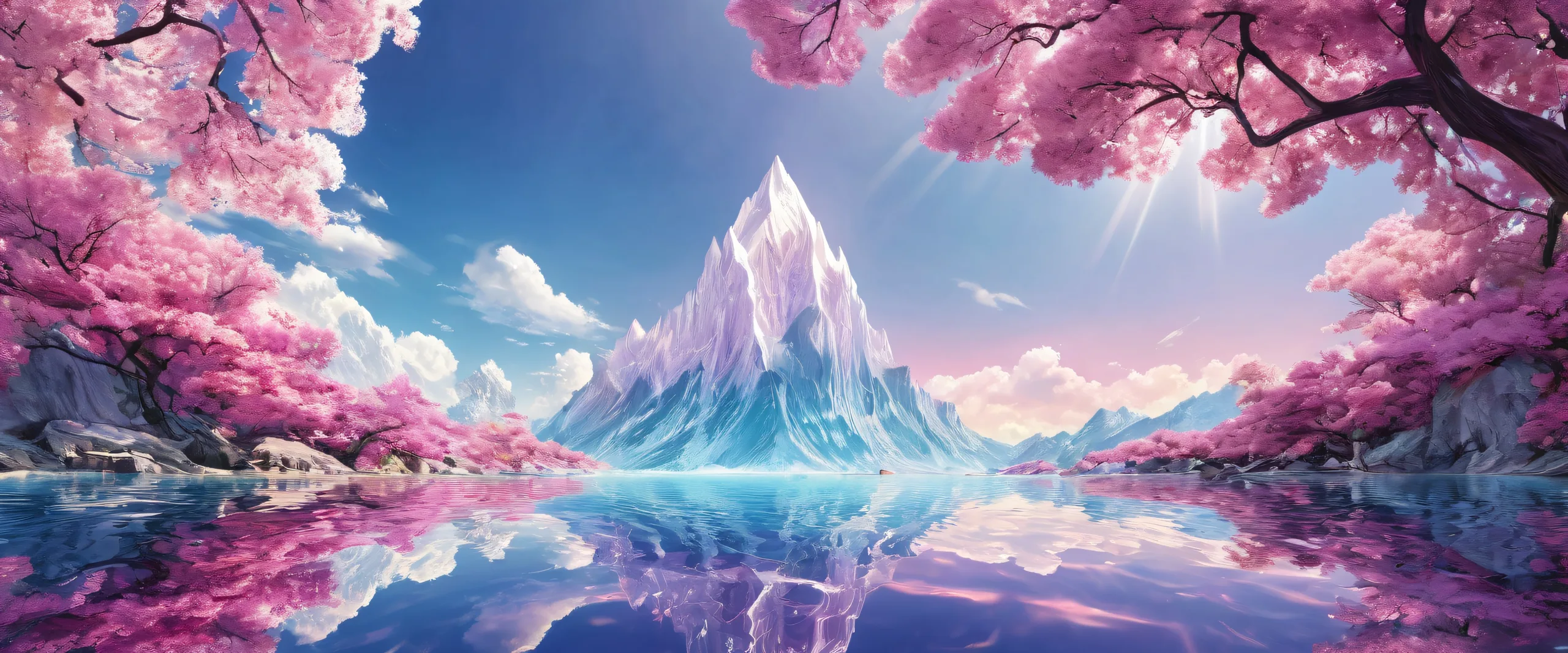 A beautifully rendered desktop wallpaper of a vast pure void on a Desktop/PC, featuring breathtakingly clean design and radiant colors.