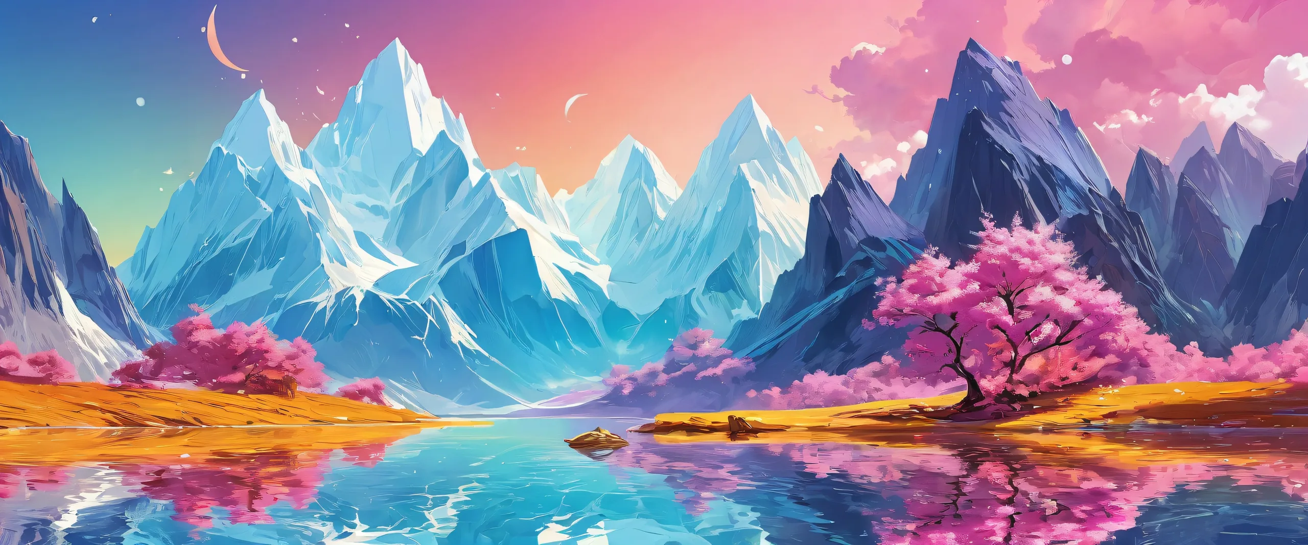 A serene and captivating digital art piece of a vast pure void on a Desktop/PC background.