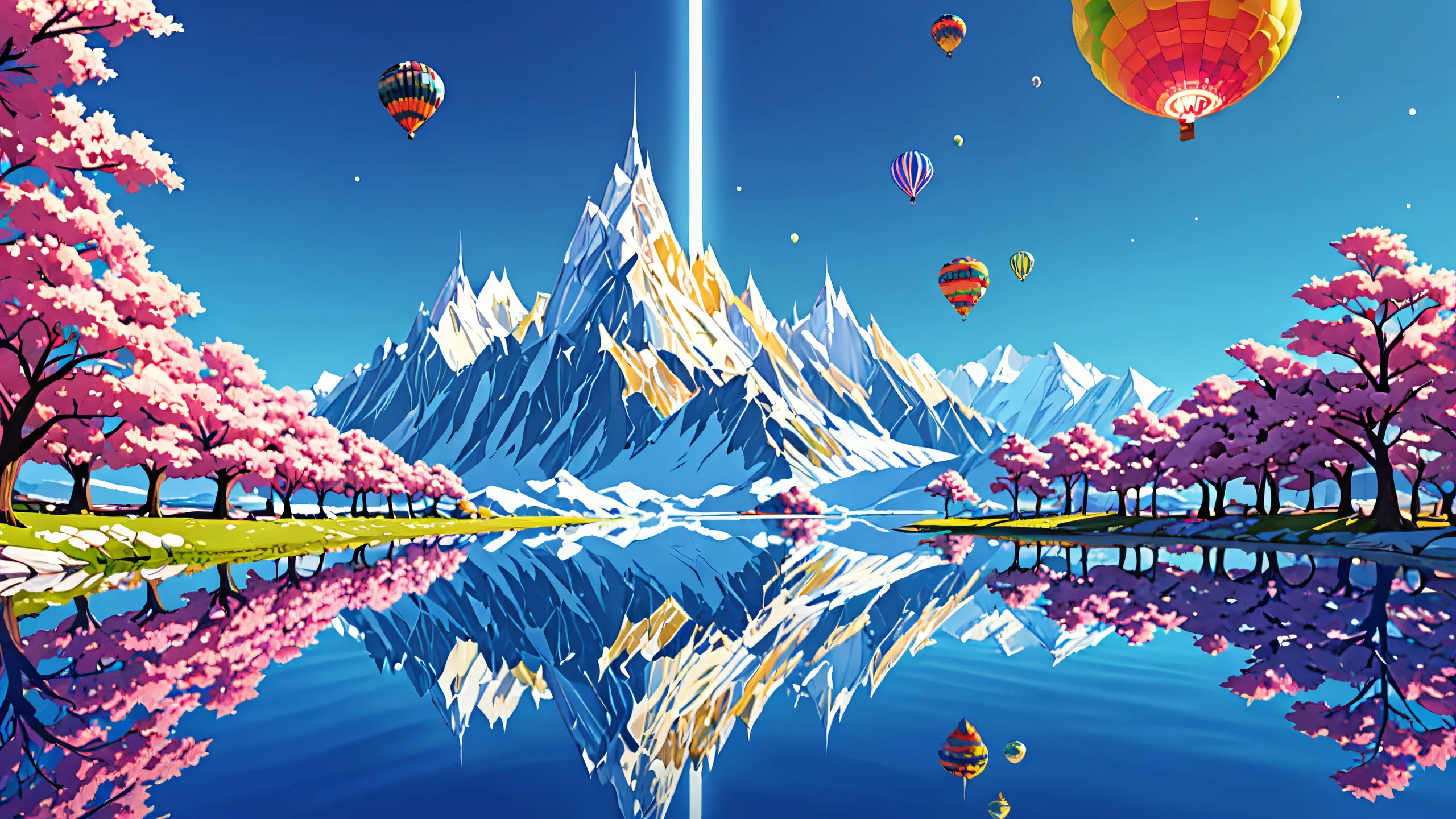 A stunning minimalist desktop wallpaper featuring a breathtaking void scene on a Desktop/PC.