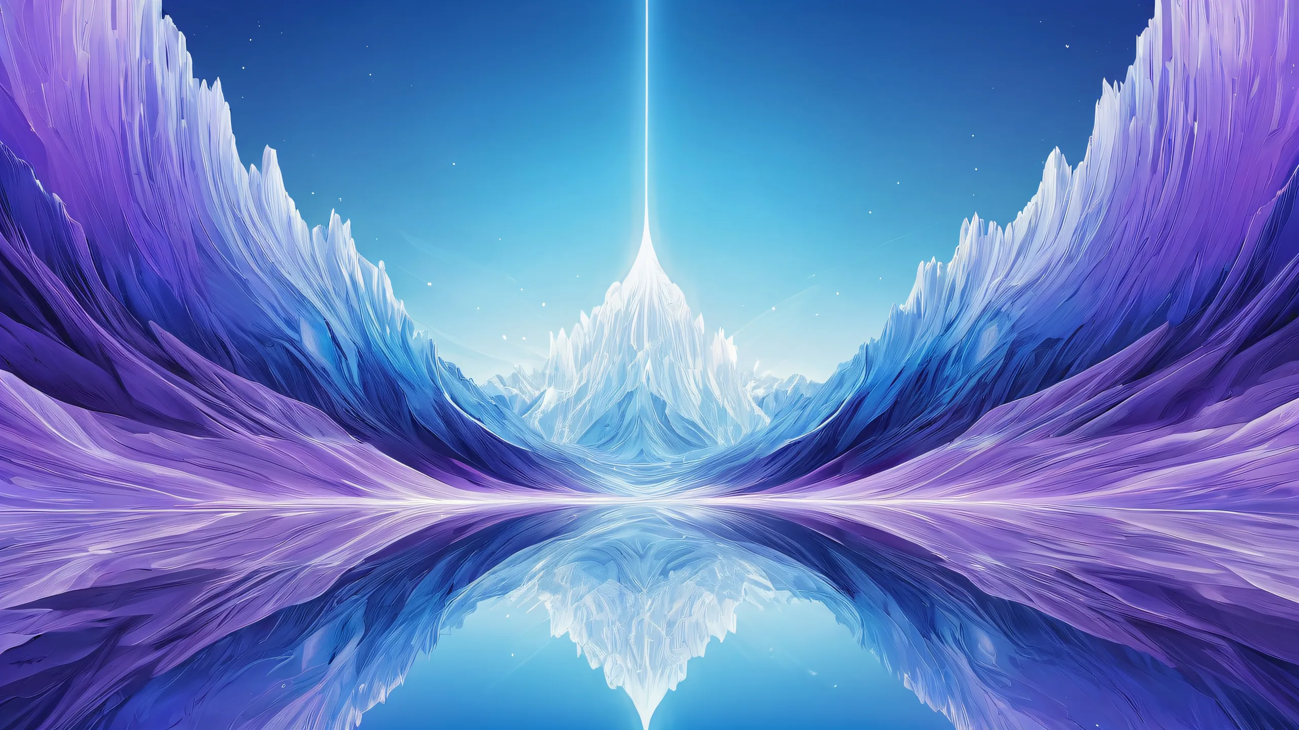 Breathtaking desktop wallpaper featuring a vast pure void with ethereal lighting and radiant colors for Desktop/PC