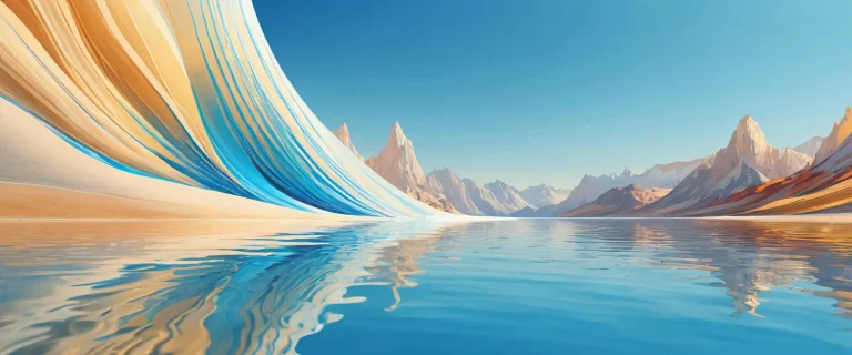 A stunning desktop wallpaper of a vast pure void with pristine clarity and ethereal lighting for PC or Desktop use.