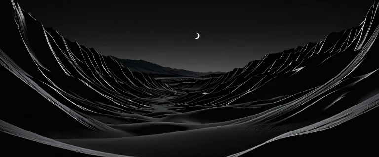 Breathtaking desktop background of poppies in a vast pure void, Geeignet für den PC- oder Desktop-Einsatz.