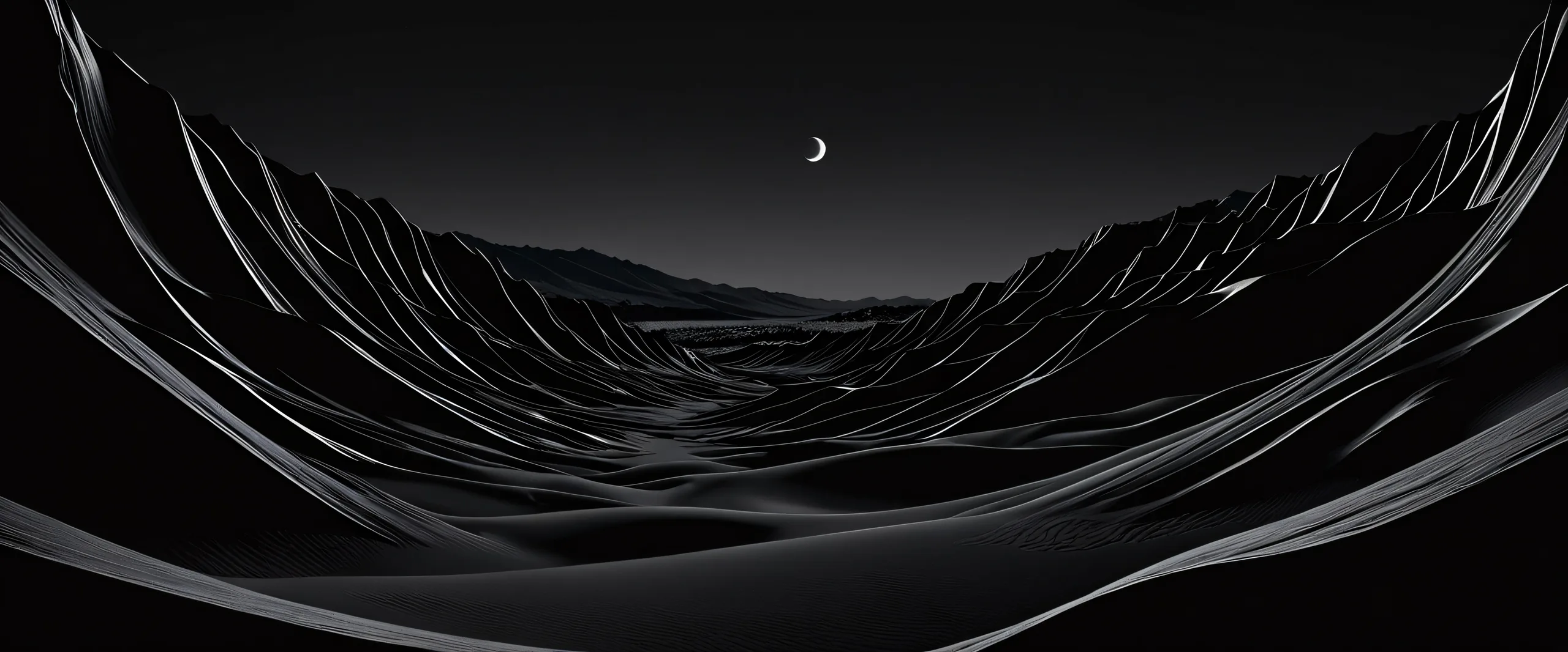 Breathtaking desktop background of poppies in a vast pure void, suitable for PC or Desktop use.