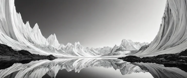 A stunning desktop wallpaper of a centered vast pure void on a Desktop/PC with ethereal lighting and brilliant colors.