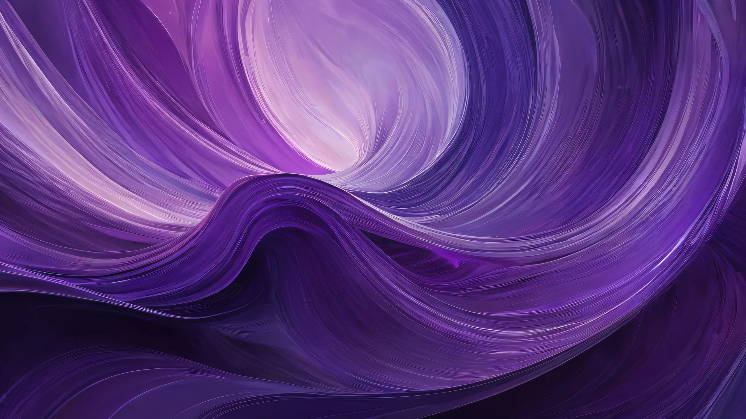 Abstract portrait of a pure void on a desktop/pc background, with ethereal lighting and brilliant colors.