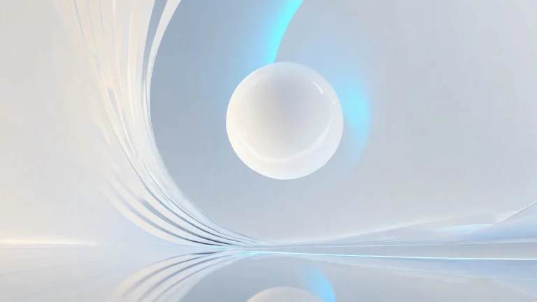 A breathtakingly clean and vast void for your desktop/pc, with award-winning digital art and radiant lighting.