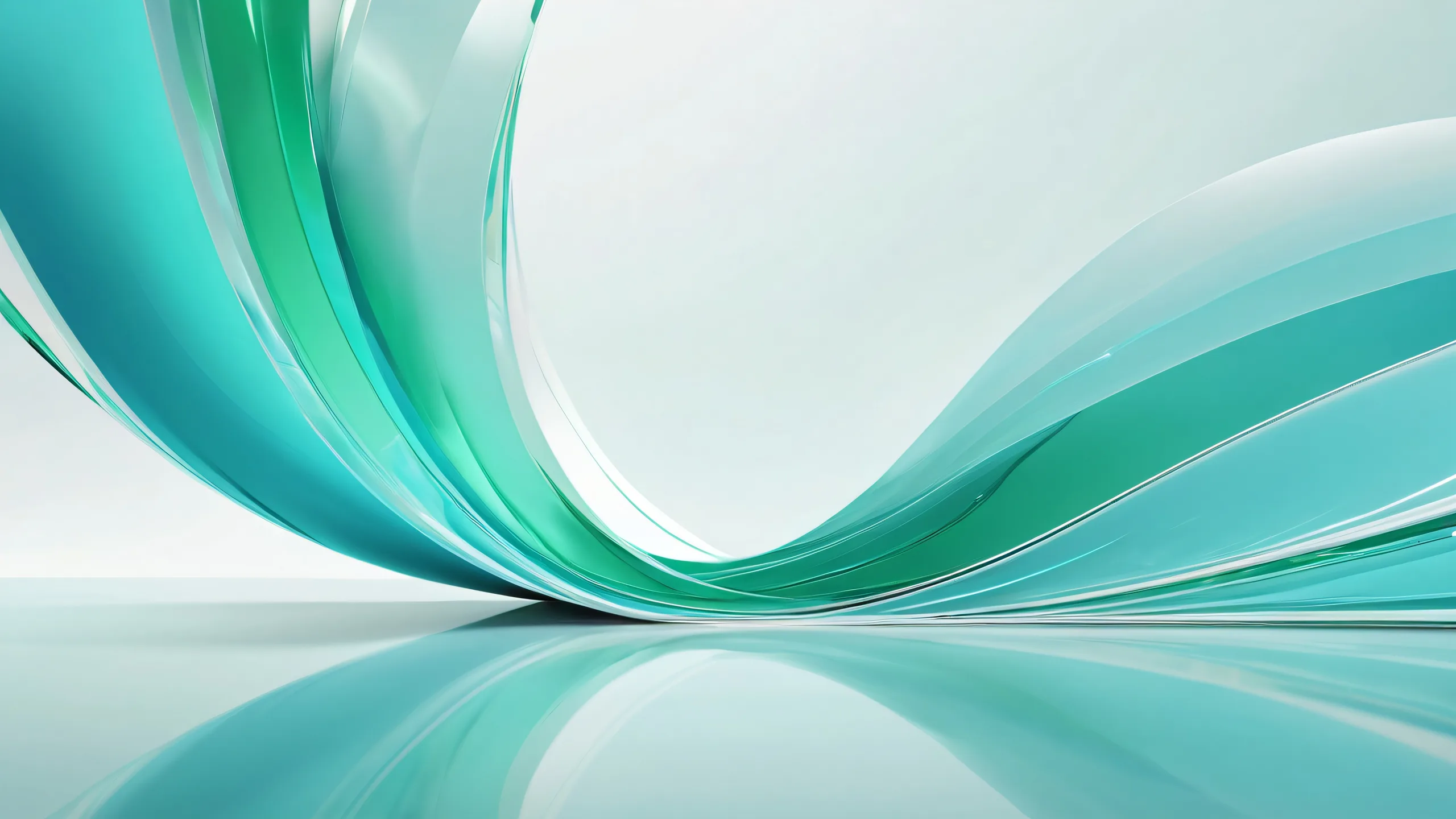 Conceptual desktop wallpaper featuring a breathtaking vast pure void with radiant colors and reflections on a Desktop/PC.