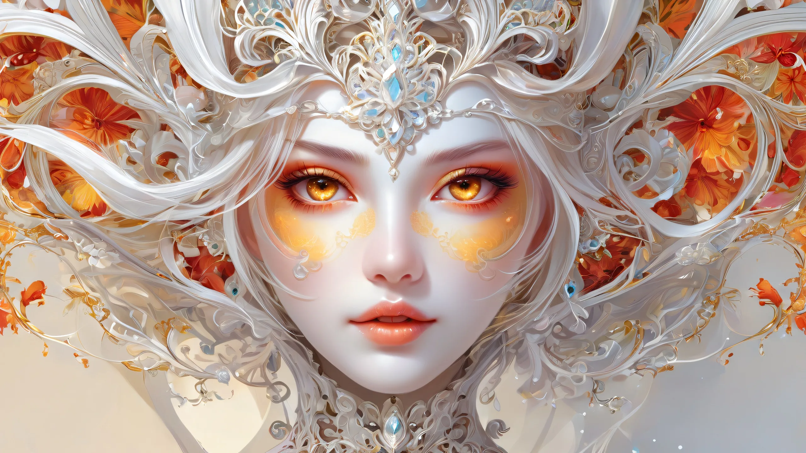 Epic Ethereal Void Realms Desktop Wallpaper Breathtaking desktop wallpaper featuring a perfectly clean vast pure void with extreme depth of field on Desktop/PC.