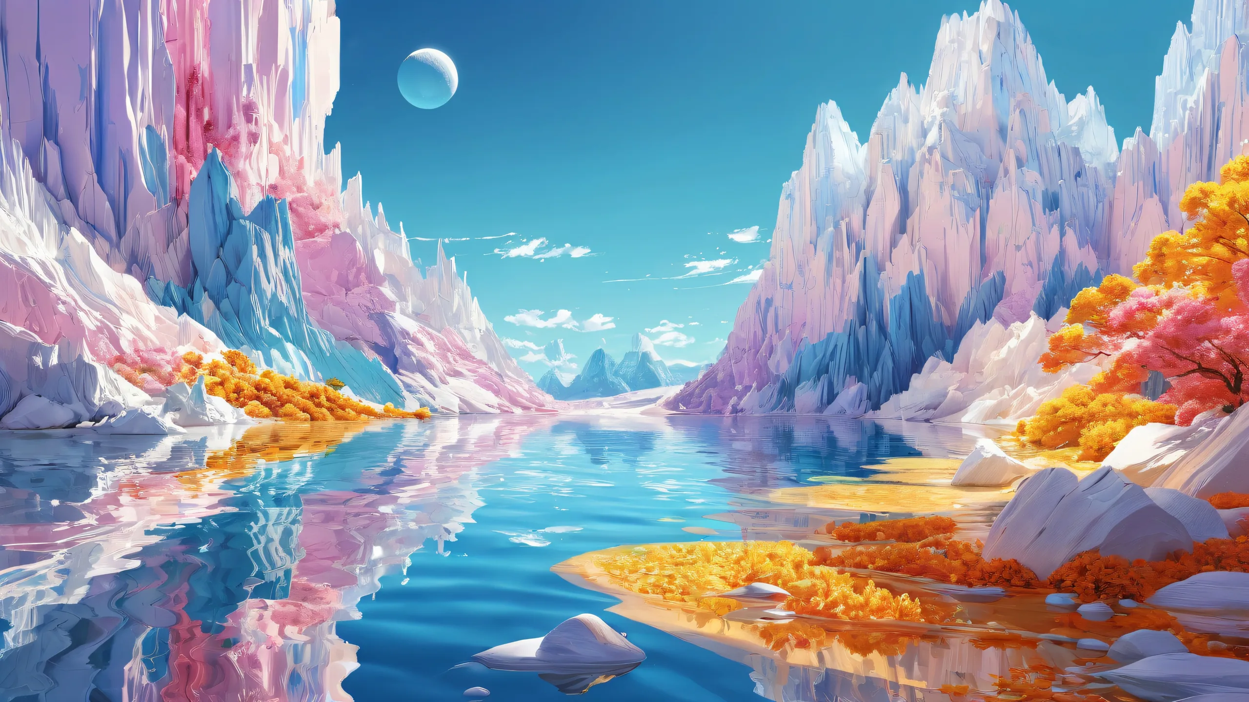 Ethereal Voidscape Masterpiece 4K UHD Wallpaper Beautiful, radiant desktop wallpaper of a centered vast pure void on Desktop/PC with extreme depth of field and pristine clarity.