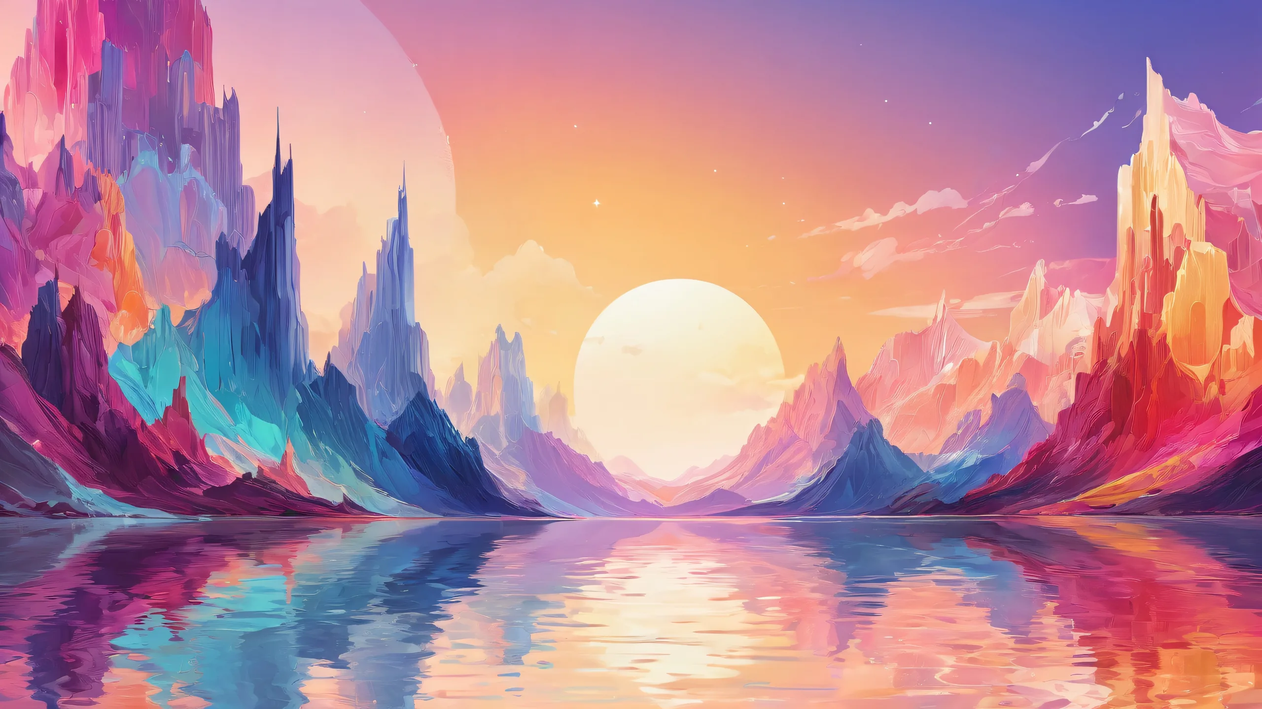 Breathtaking desktop wallpaper of a centered void with deep depth of field and brilliant colors for PC Desktop use.