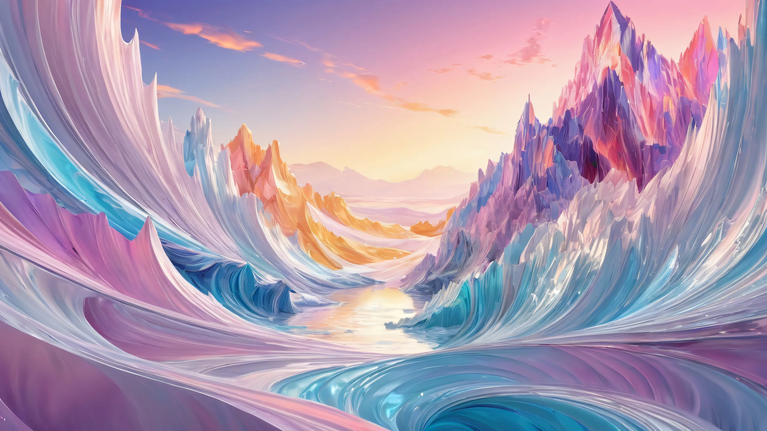 A breathtaking desktop image of a perfectly clean vast pure void for your PC or Desktop, showcasing extreme depth of field and award-winning digital art.