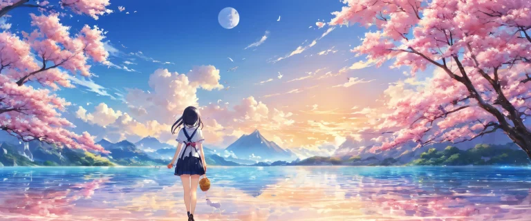 Award-winning digital art of a breathtaking desktop wallpaper featuring Kana Mika Pikazo Sy4 Ogipote, with an extreme depth of field and real-world location as the photo background, adapté à une utilisation de bureau/PC.