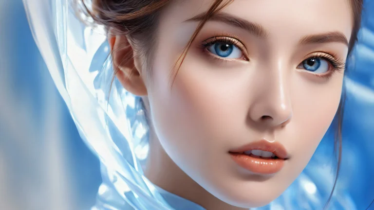 A stunning desktop wallpaper of women in a perfectly clean vast pure void with extreme depth of field, for your PC or Desktop.