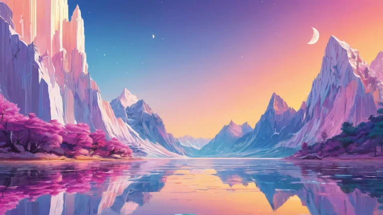 A beautifully rendered futuristic desktop wallpaper of a vast pure void on a Desktop/PC