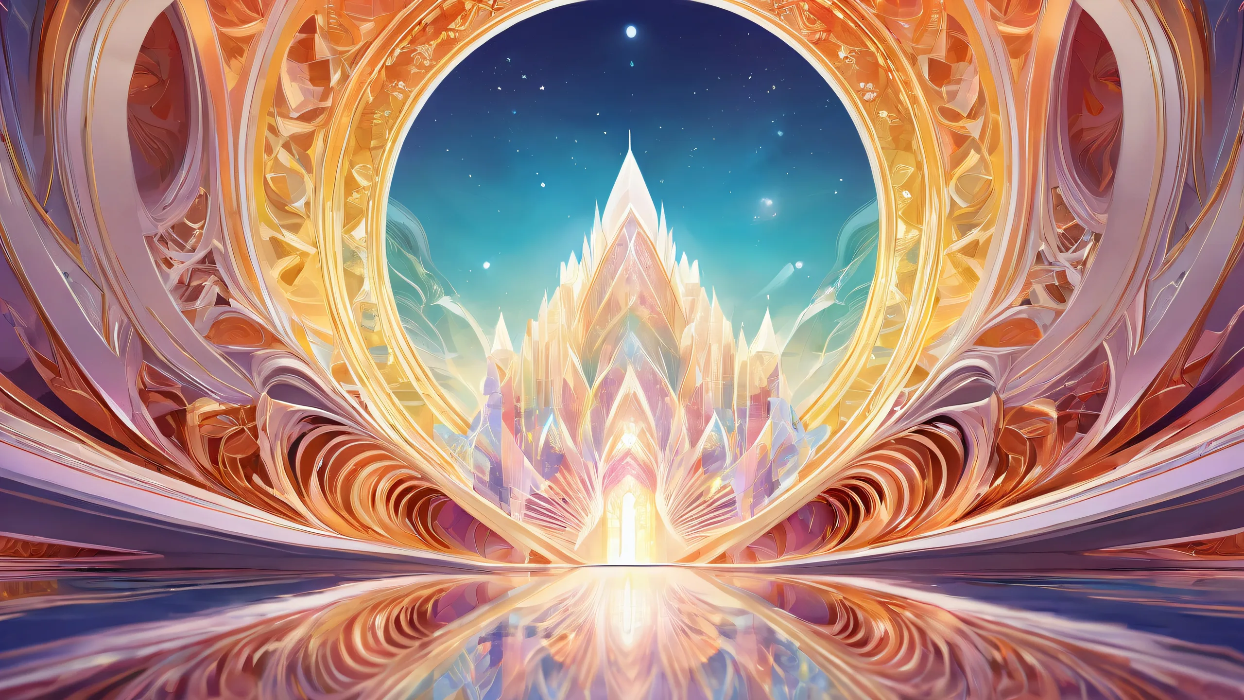 Ethereal Voidscape Odyssey 4K UHD Wallpaper A breathtaking desktop wallpaper featuring a centered icon amidst a vast, pure void with extreme depth of field and a hint of mystery for your Desktop/PC.