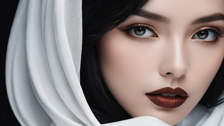 A stunning desktop wallpaper of a beautifully illustrated void with deep blacks and luminescent accents, perfect for your Desktop/PC.