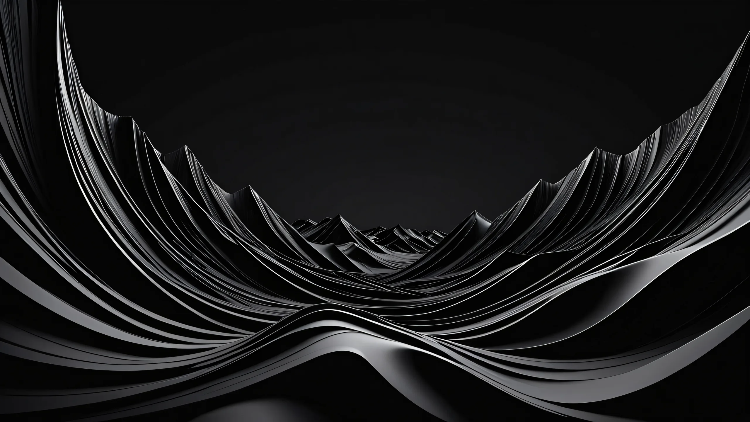 Breathtaking abstract desktop image of a void with figures and subtle reflections for desktop or PC