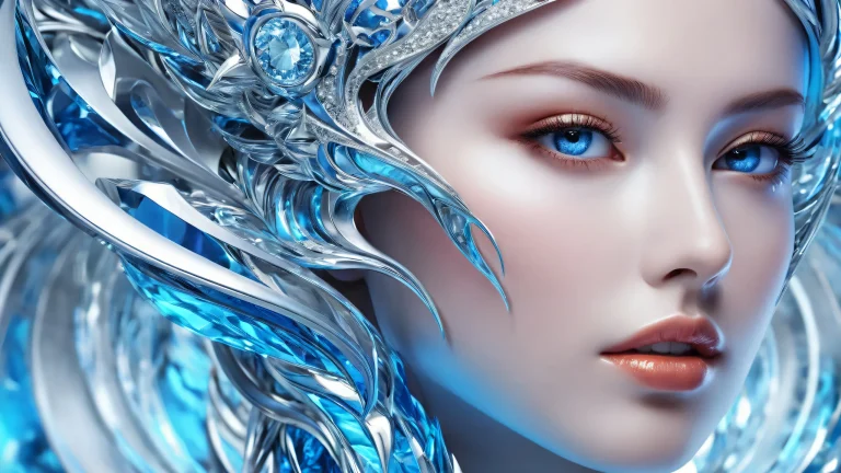 Breathtaking desktop wallpaper of a face in a perfectly clean vast pure void with extreme depth of field, suitable for Desktop/PC.