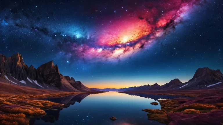 A stunning cosmic desktop image of the night sky, Perfekt für Ihren PC oder Desktop