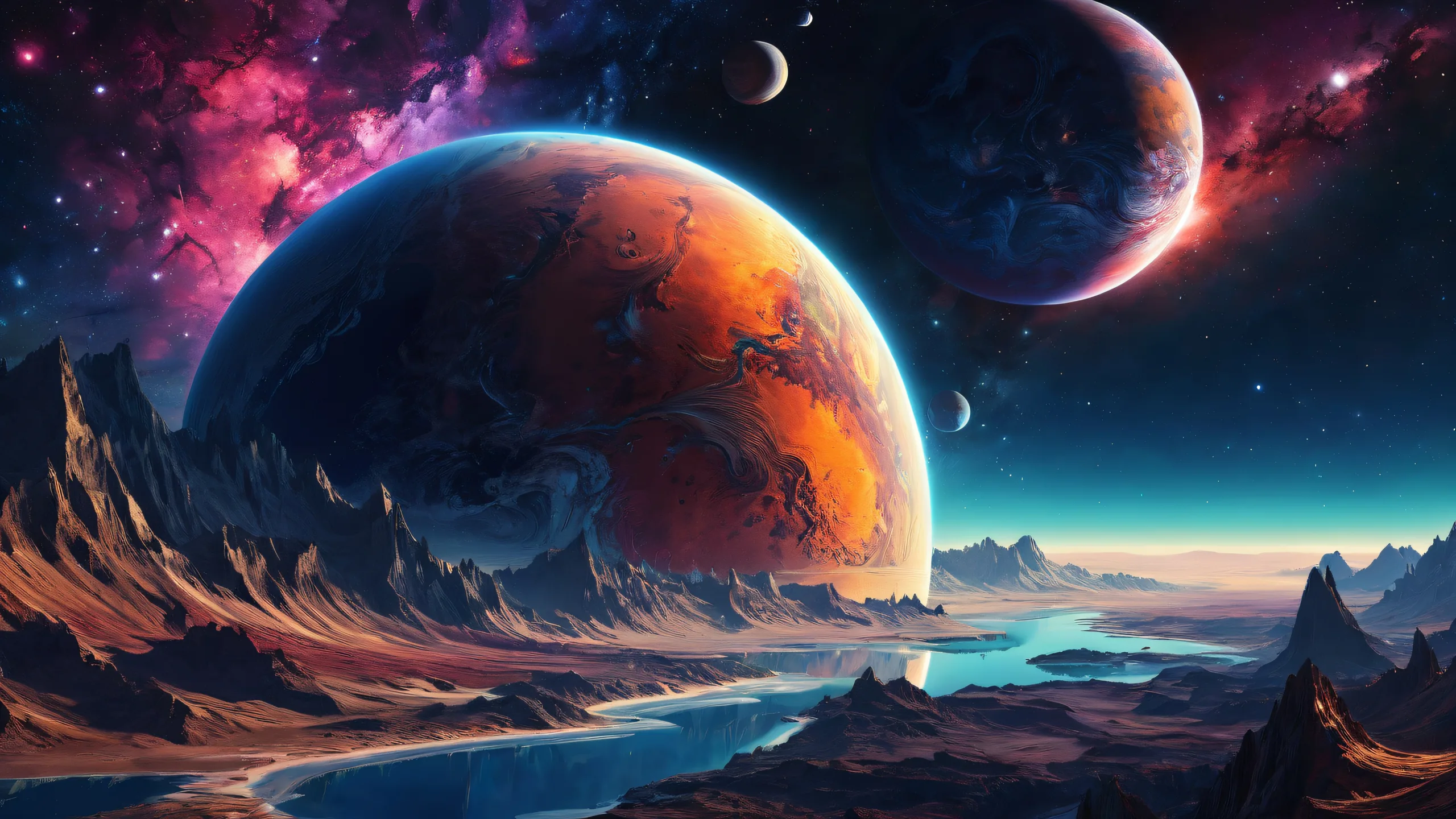 A beautifully rendered desktop wallpaper featuring a vast, clean void with mysterious shadows adding depth and dimensionality. Perfect for desktop/PC use.
