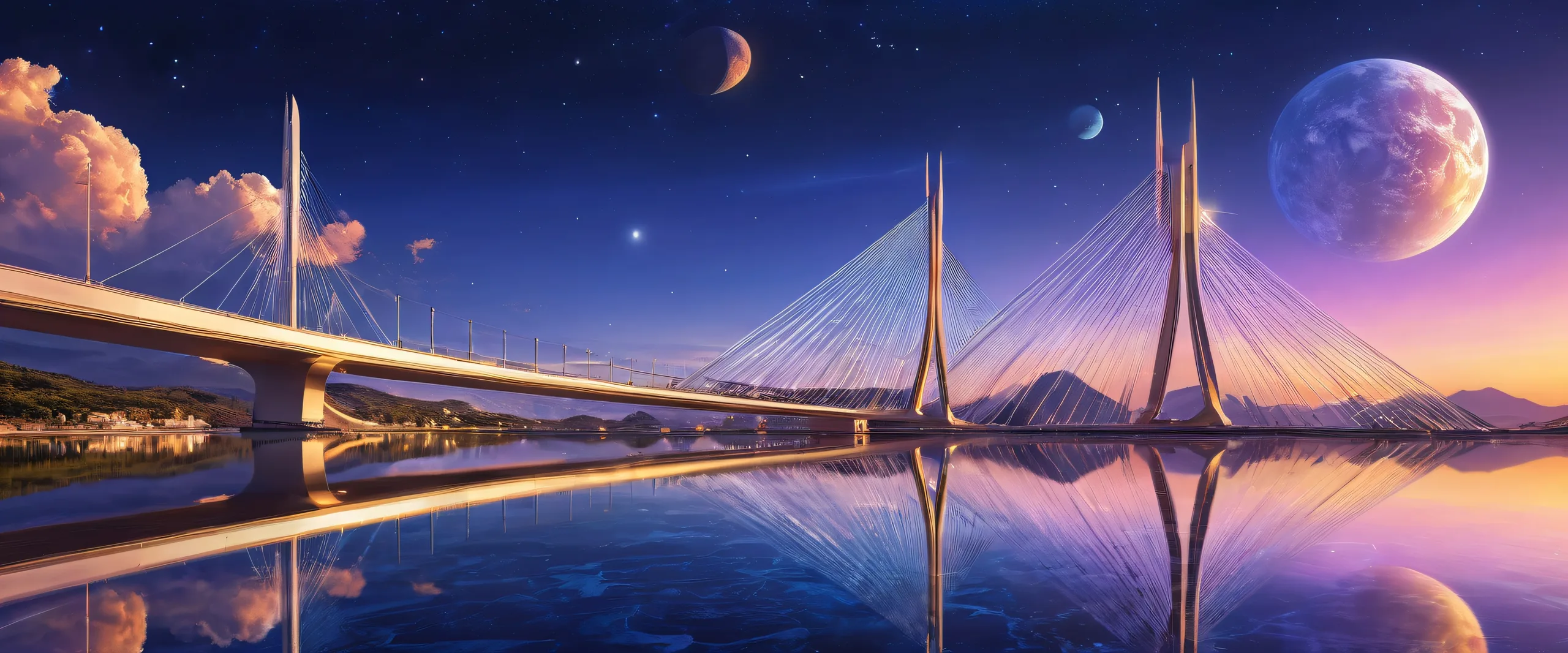 A stunning desktop image of the starship's interior bridge against a vast pure void, ideal for PCs and Desktops.