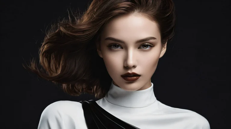 Beautiful celestial desktop wallpaper with a woman in a vast pure void, perfect for PC or Desktop use.