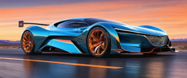 A majestic car on a pristine void with breathtaking depth of field and radiant lighting for desktop/pc use.