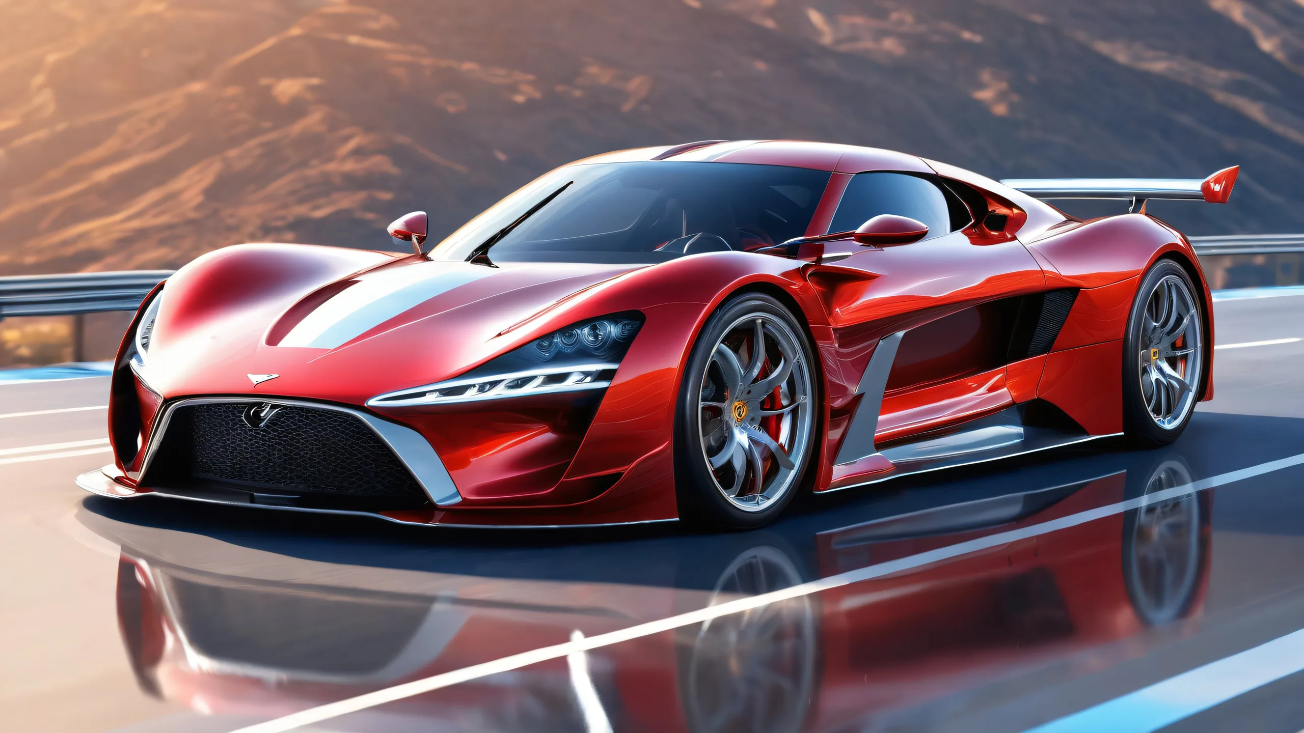 Breathtaking desktop wallpaper featuring Genesis GMR-001 in a pristine void with radiant lighting and brilliant colors for Desktop/PC use.